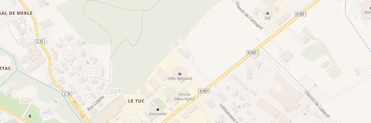 Plan du 271 Rte de la Mégère à Moissac