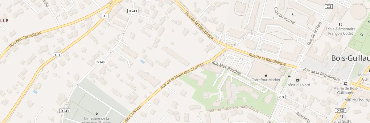 Plan du 447 Rue de la Mare des Champs à Bois-Guillaume