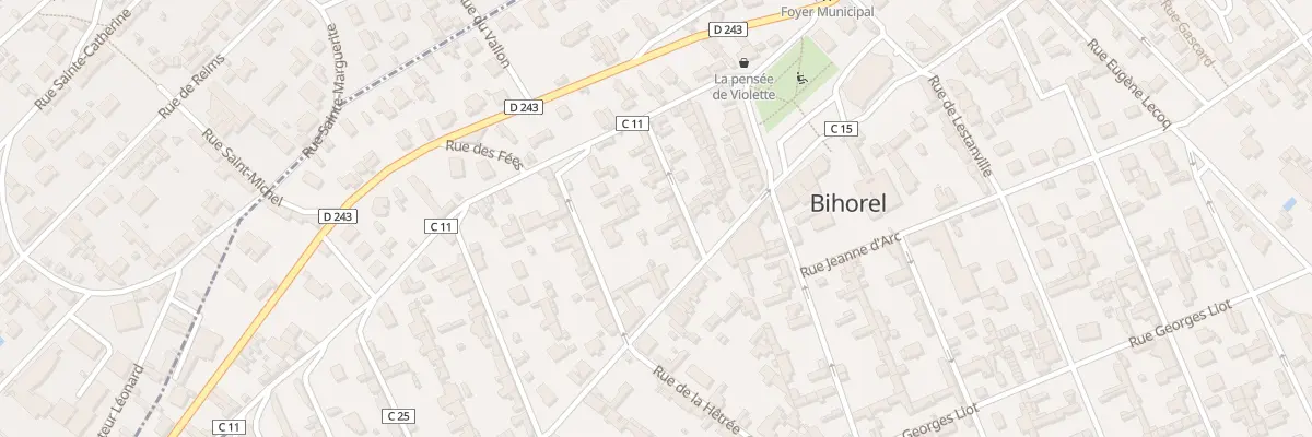 Plan du 10 Rue de la Paix à Bihorel