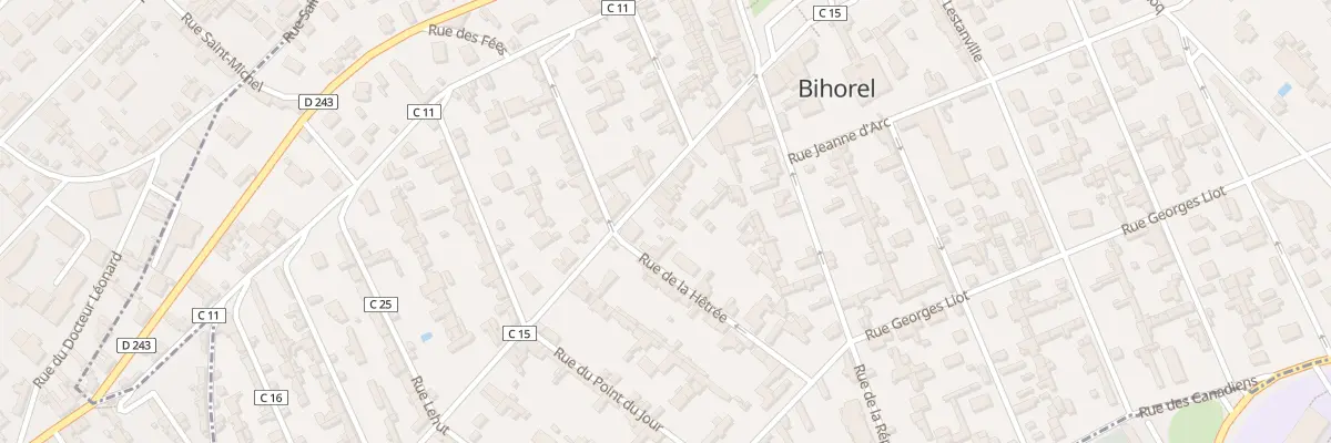 Plan du 24 Rue Etancourt à Bihorel