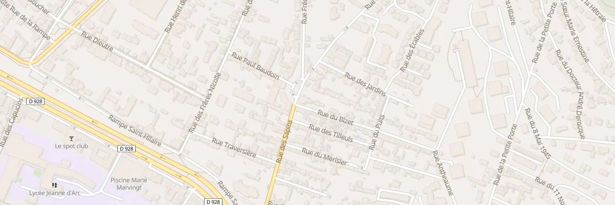Plan du 24 Rue des Sapins à Rouen