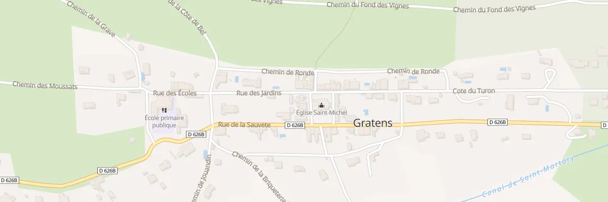 Plan du 115 Le Village à Gratens