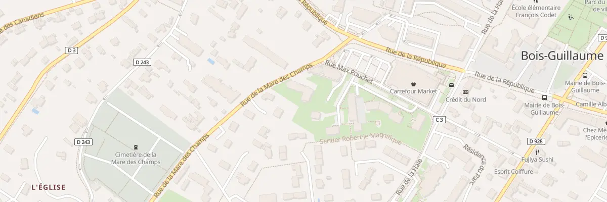 Plan du 410 Rue de la Mare des Champs à Bois-Guillaume