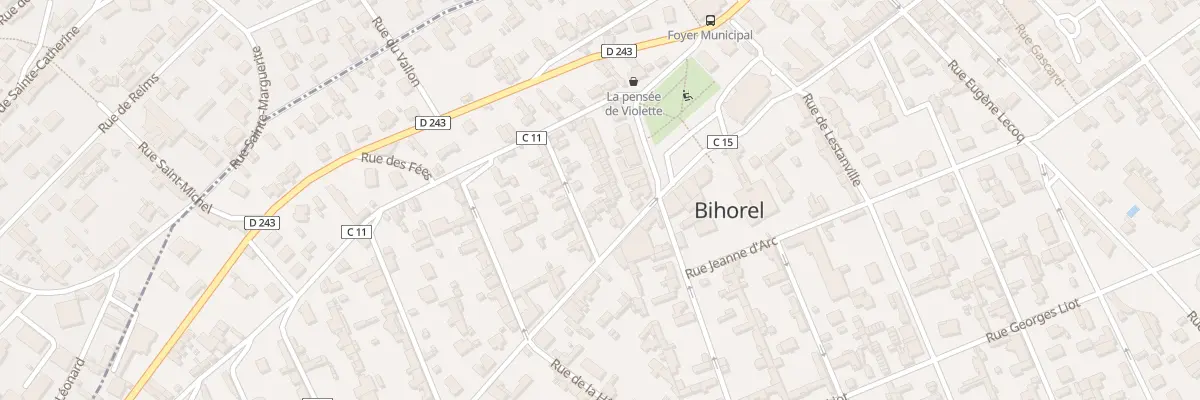 Plan du 17 Rue de la Paix à Bihorel