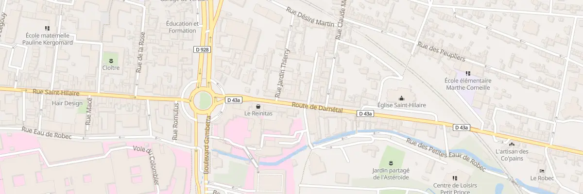 Plan du 252 Rte de Darnetal à Rouen