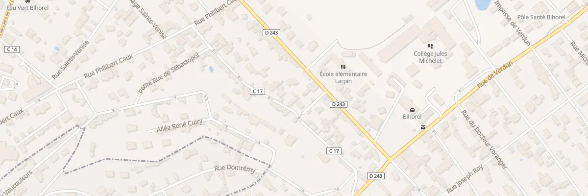 Plan du 17 Rue Lanjallay à Bihorel