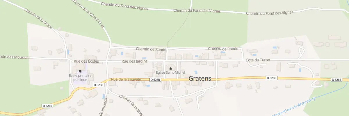 Plan du 101 Le Village à Gratens