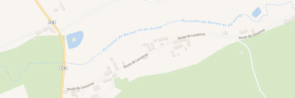 Plan du 311 Rte de Lausanne à Saint-Hippolyte