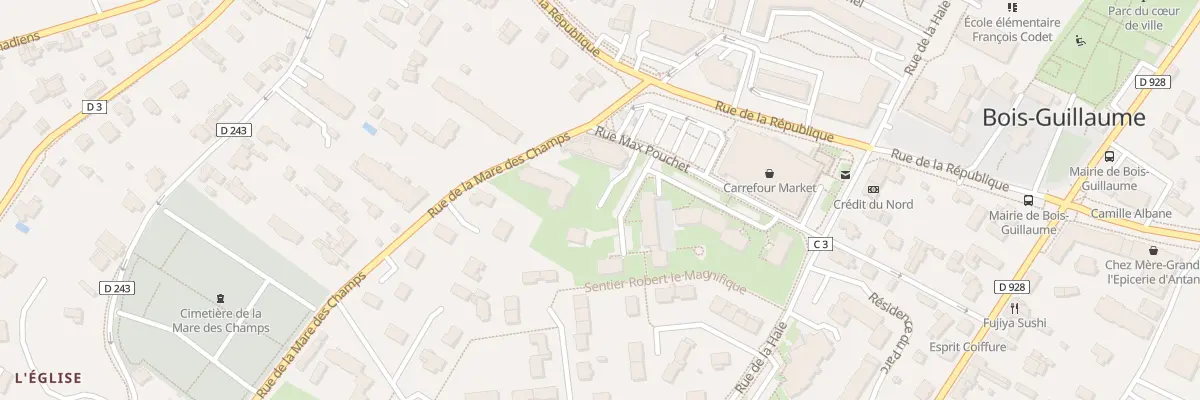 Plan du 484 Rue de la Mare des Champs à Bois-Guillaume