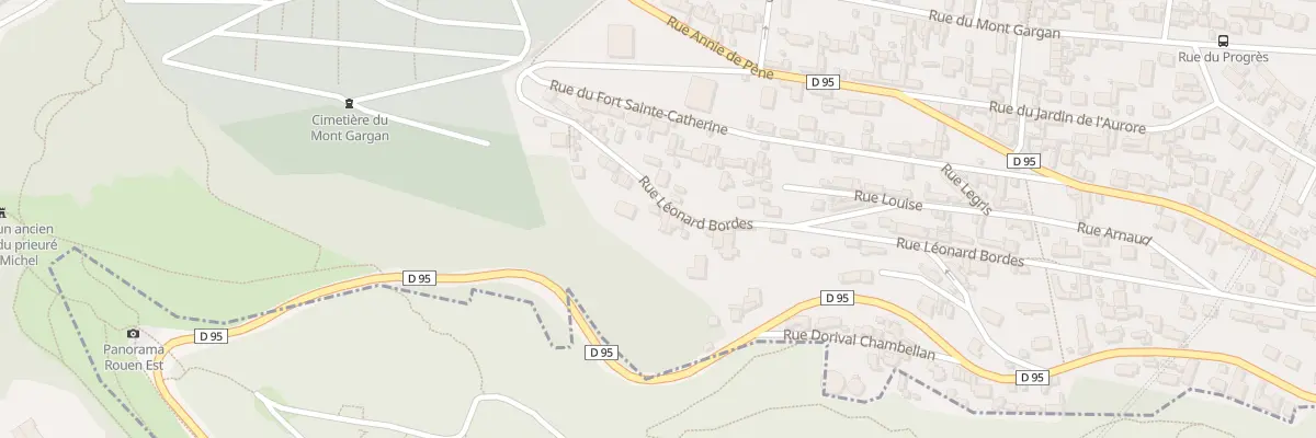 Plan du 55 Rue Leonard Bordes à Rouen