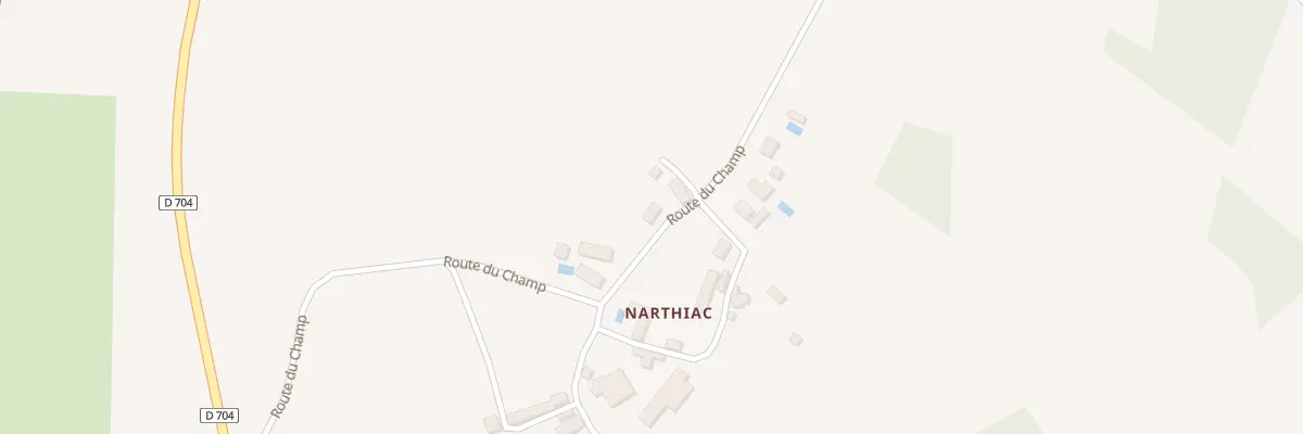 Plan du 44 Narthiac à Anlhiac