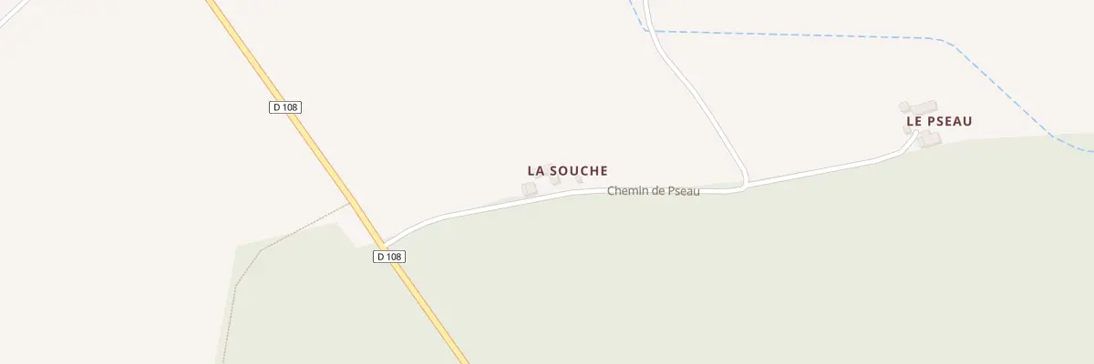 Plan du 98 La Souche à Françay
