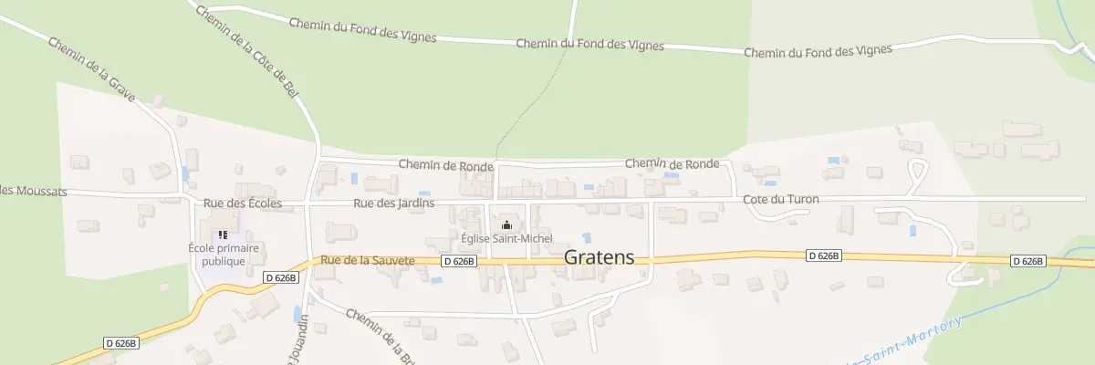 Plan du 99 Le Village à Gratens