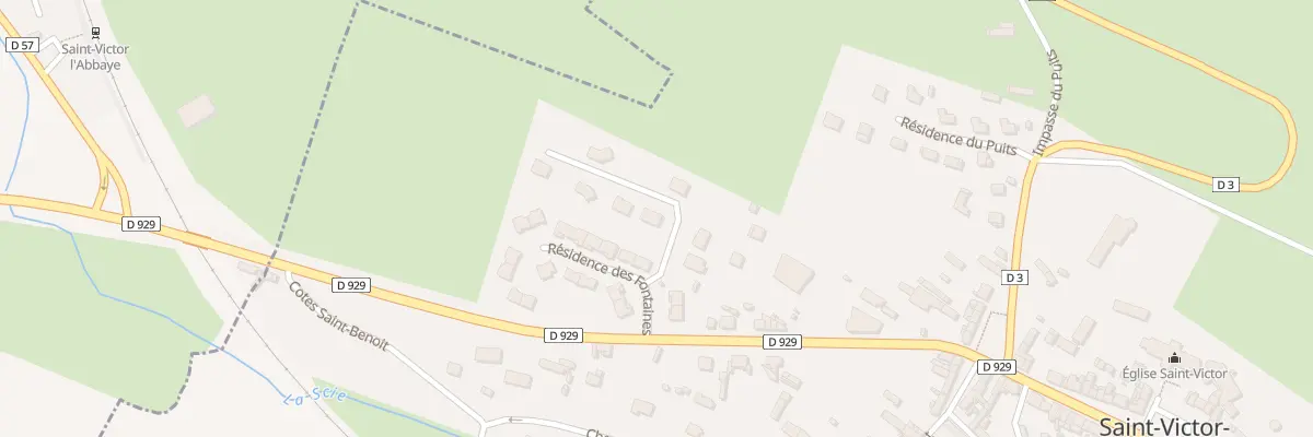 Plan du 1 Le Clos aux Moines à Saint-Victor-l’Abbaye