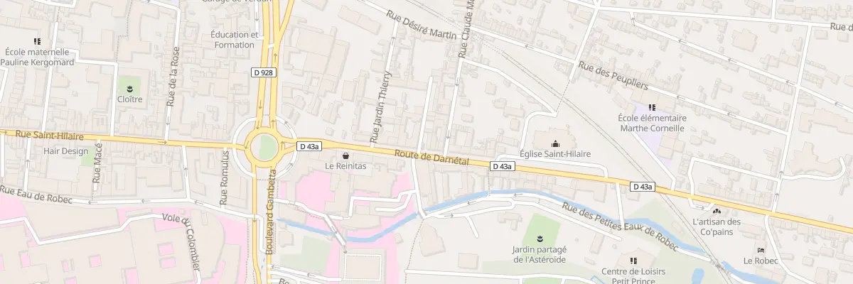 Plan du 238 Rte de Darnetal à Rouen