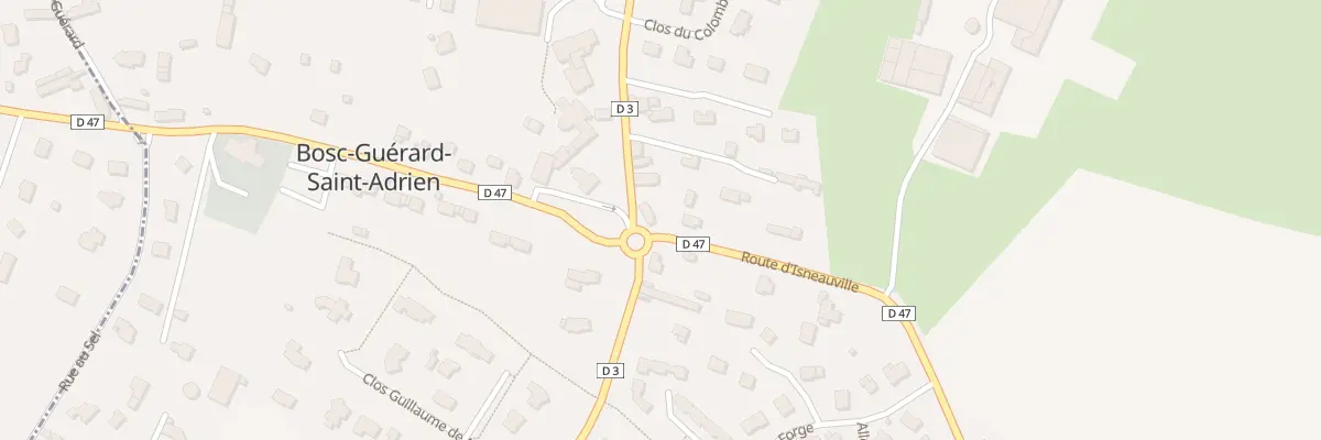 Plan du 4 Rte de Tendos à Bosc-Guérard-Saint-Adrien