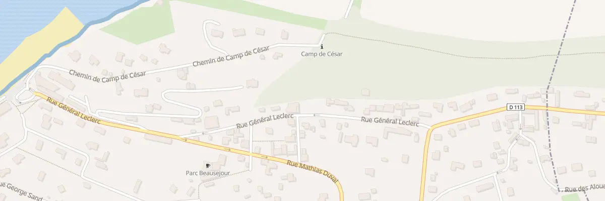 Plan du 13 Rue du Gal Leclerc à Dieppe