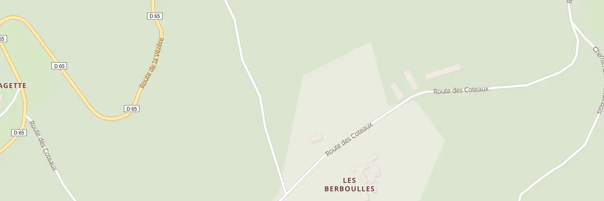 Plan du 651 Rte des Coteaux à Sergeac