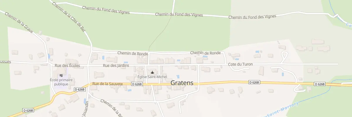 Plan du 98 Le Village à Gratens