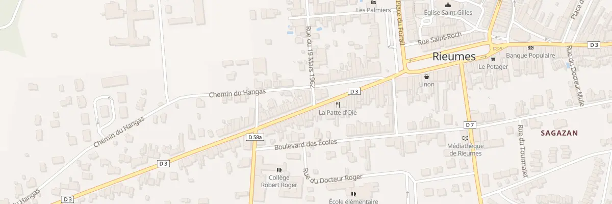 Plan du 6 Rue du Cdt Delattre à Rieumes
