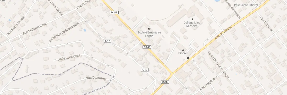 Plan du 554 Rue du Docteur Caron à Bihorel