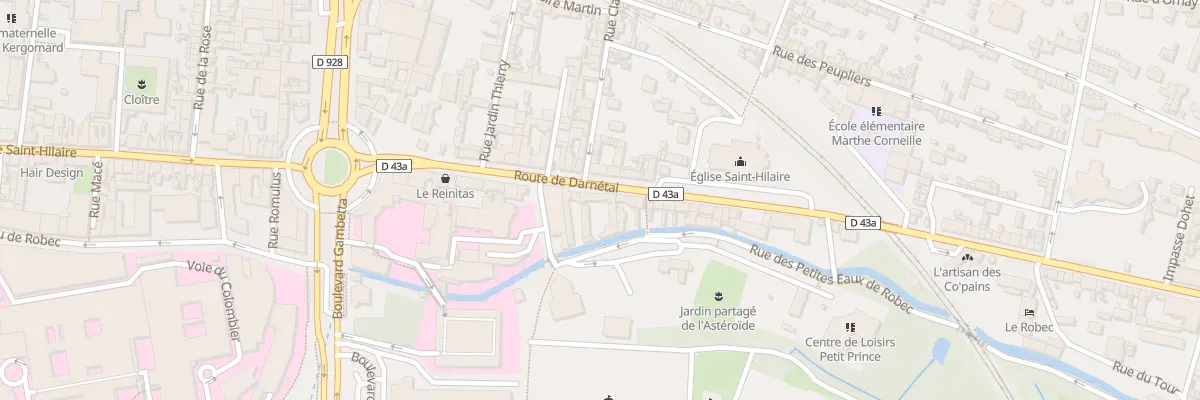 Plan du 315 Rte de Darnetal à Rouen
