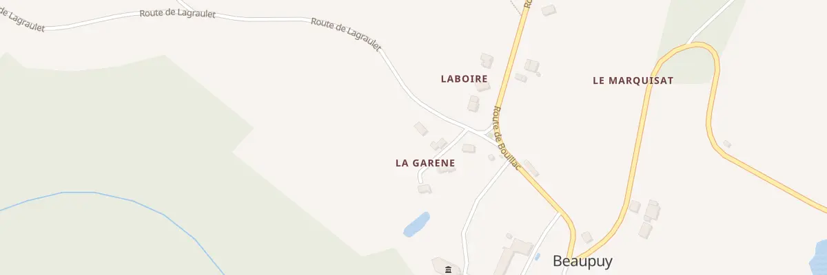 Plan du 75 Rte de Lagraulet à Beaupuy