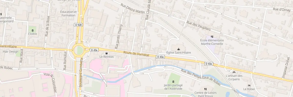 Plan du 228 Rte de Darnetal à Rouen