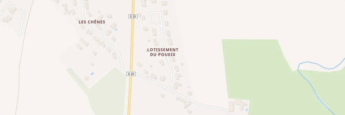 Plan du 4 Lot du Poueix à Saint-Martin-le-Vieux