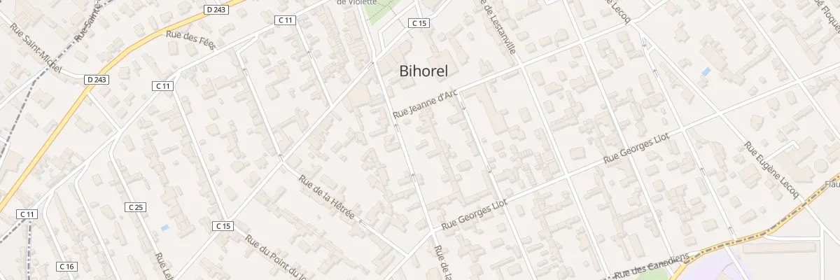 Plan du 13 Rue de la Republique Bihorel à Bihorel