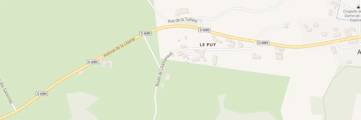 Plan du 7 Rte de Chamanaud à Azerat