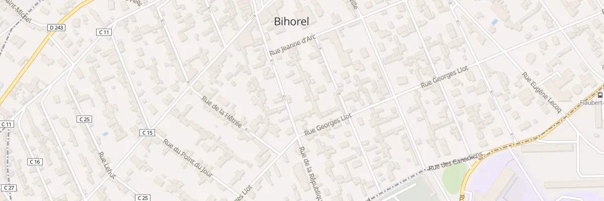 Plan du 19 Rue de la Republique Bihorel à Bihorel