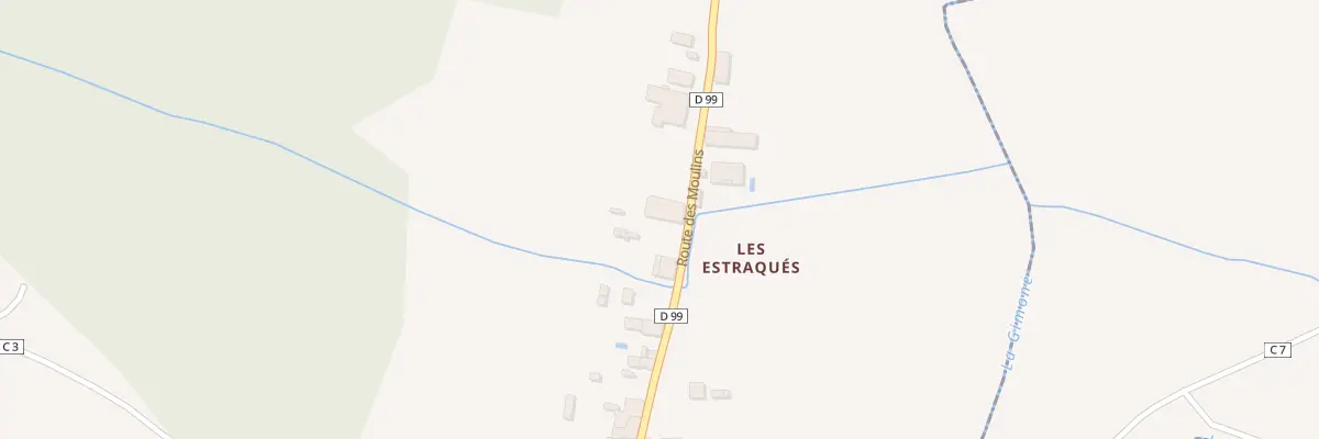Plan du 1281 Rte des Moulins à Lafitte