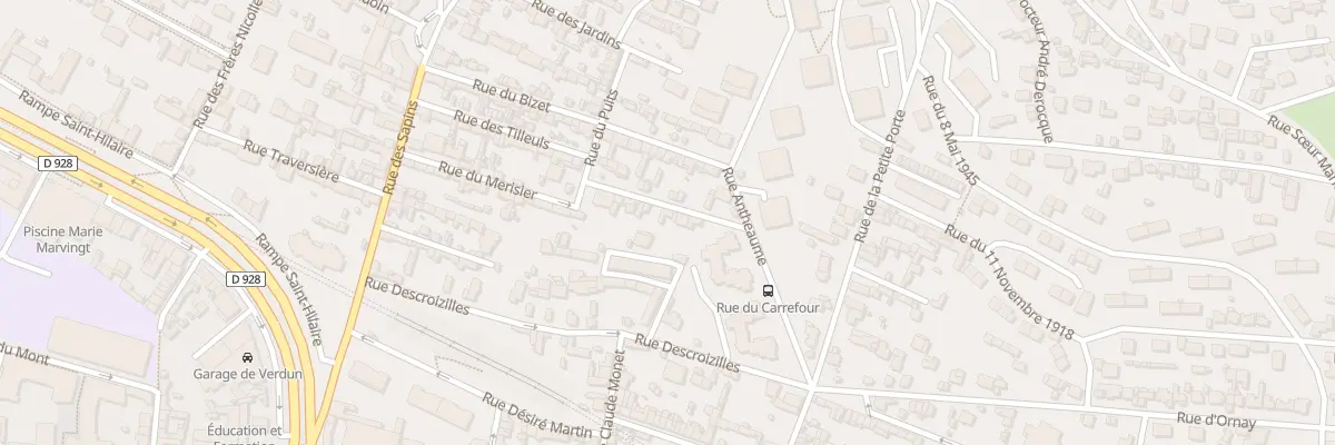 Plan du 1T Rue du Carrefour à Rouen