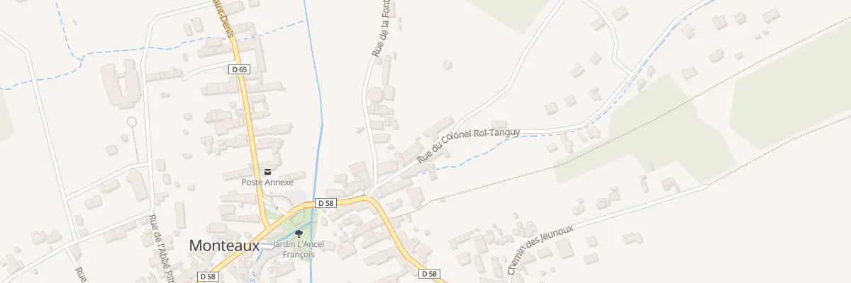 Plan du 9 Rue du Colonel Rol-Tanguy à Monteaux