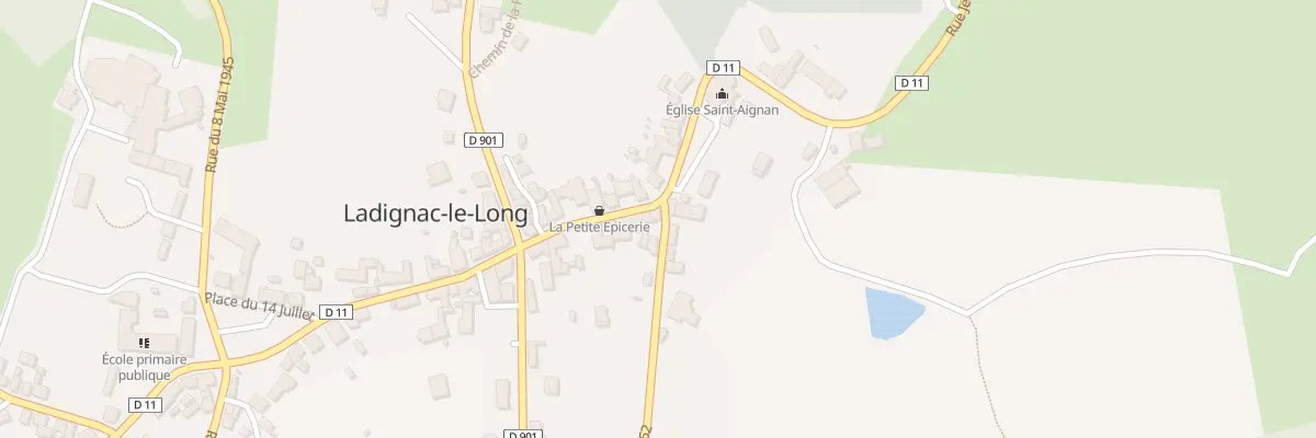 Plan du 2 Rue du 19 Mars 1962 à Ladignac-le-Long