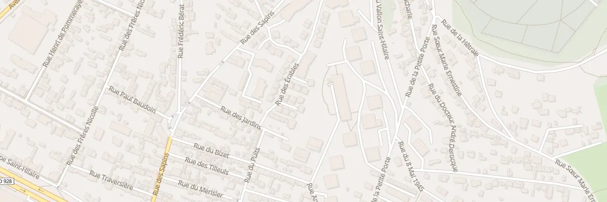 Plan du 10 Rue des Erables à Rouen