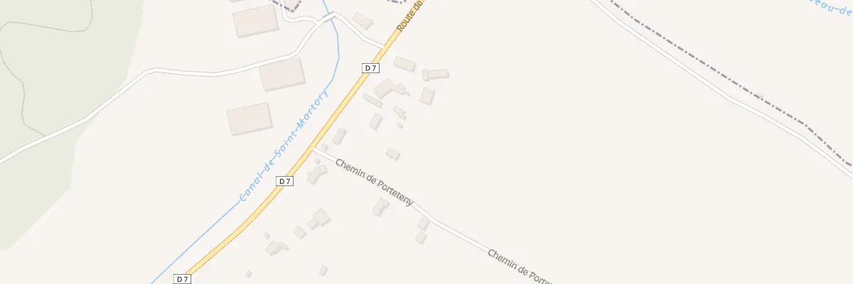 Plan du 5001F Che de Porteteny à Marignac-Lasclares