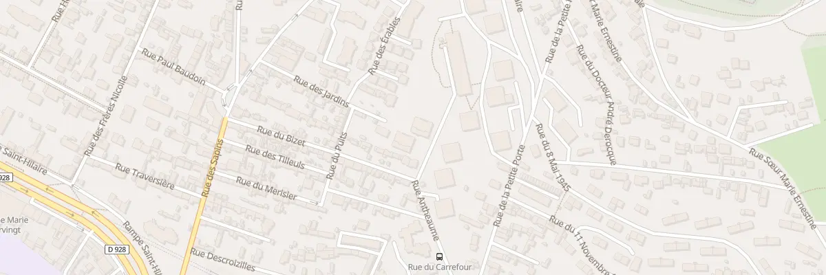 Plan du 2B Rue du Bizet à Rouen