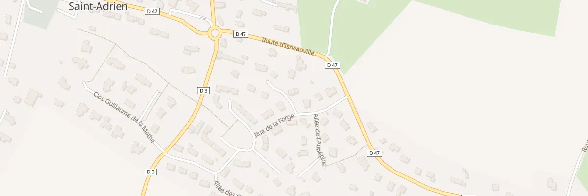 Plan du 1 All des Pommiers à Bosc-Guérard-Saint-Adrien