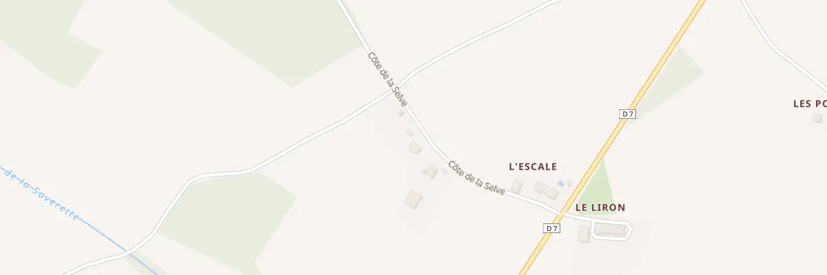 Plan du 956 Cote de la Selve à Savères