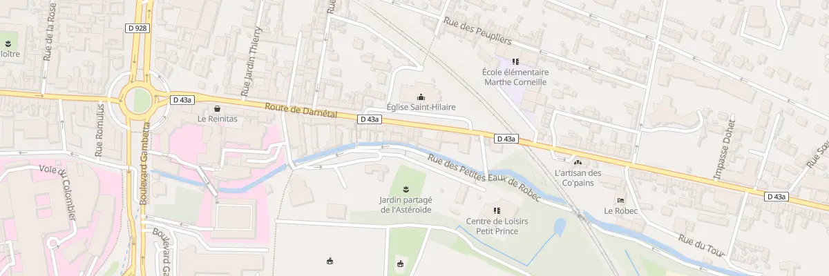 Plan du 281 Rte de Darnetal à Rouen