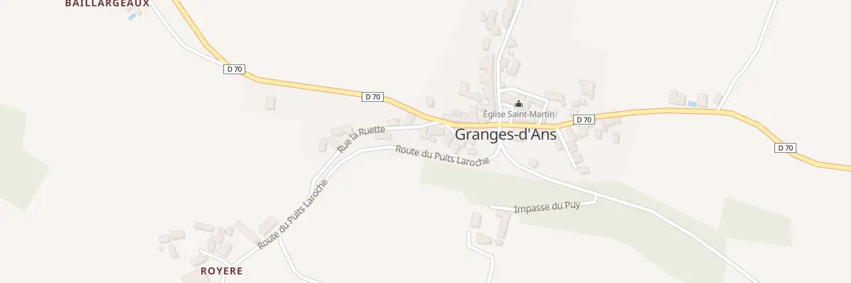 Plan du 66A Le Bourg à Granges-d’Ans