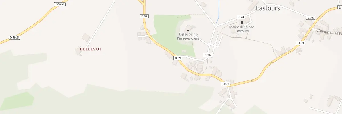 Plan du 48 Rte des Chevaliers à Rilhac-Lastours
