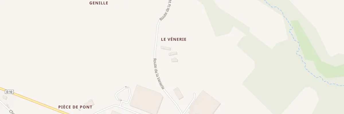 Plan du 110 La Venerie à Genillé