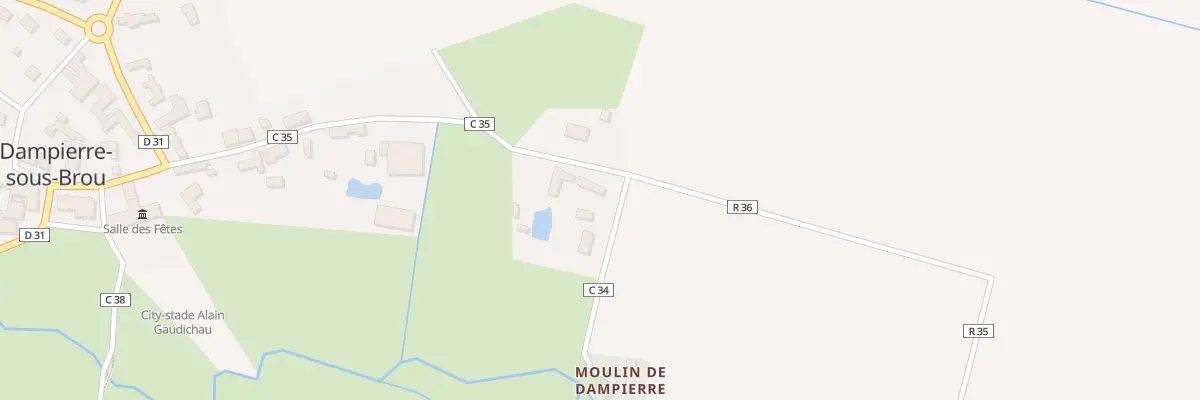 Plan du 14 Rue Ste Barbe à Dampierre-sous-Brou