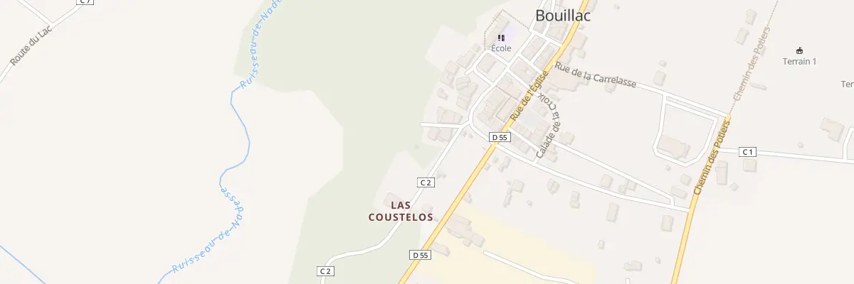 Plan du 3 Che de Las Coustelos à Bouillac
