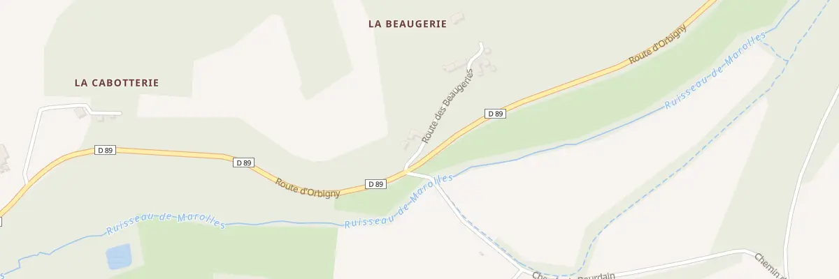 Plan du 1 La Beaugerie à Genillé