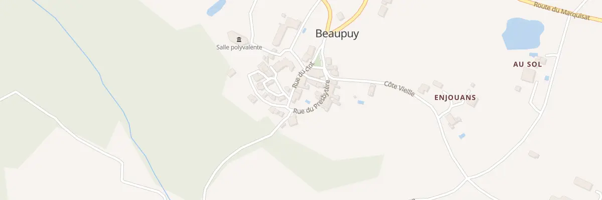 Plan du 5010 Beaupuy à Beaupuy