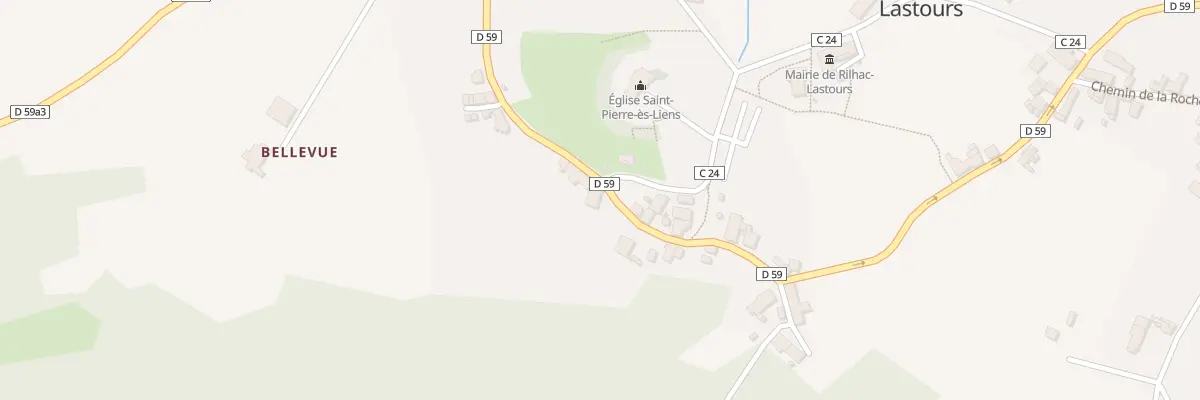 Plan du 50 Rte des Chevaliers à Rilhac-Lastours